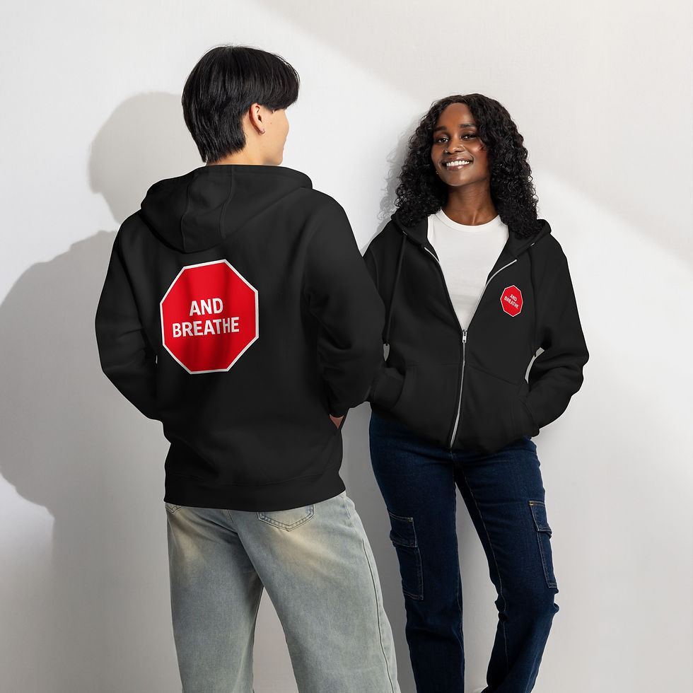 Thumbnail: Stop & Breathe Premium Hoodie