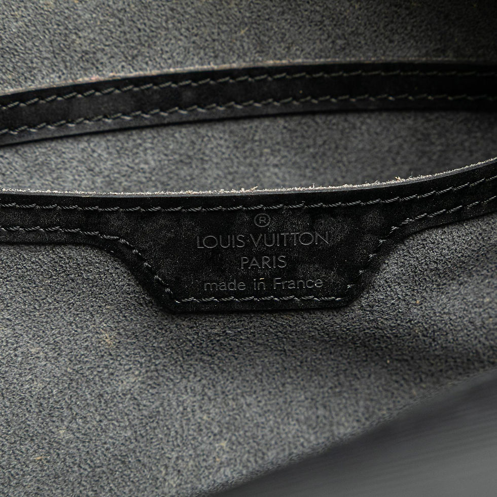 Miniature : Louis Vuitton – Soufflot en cuir Épi noir avec pochette assortie