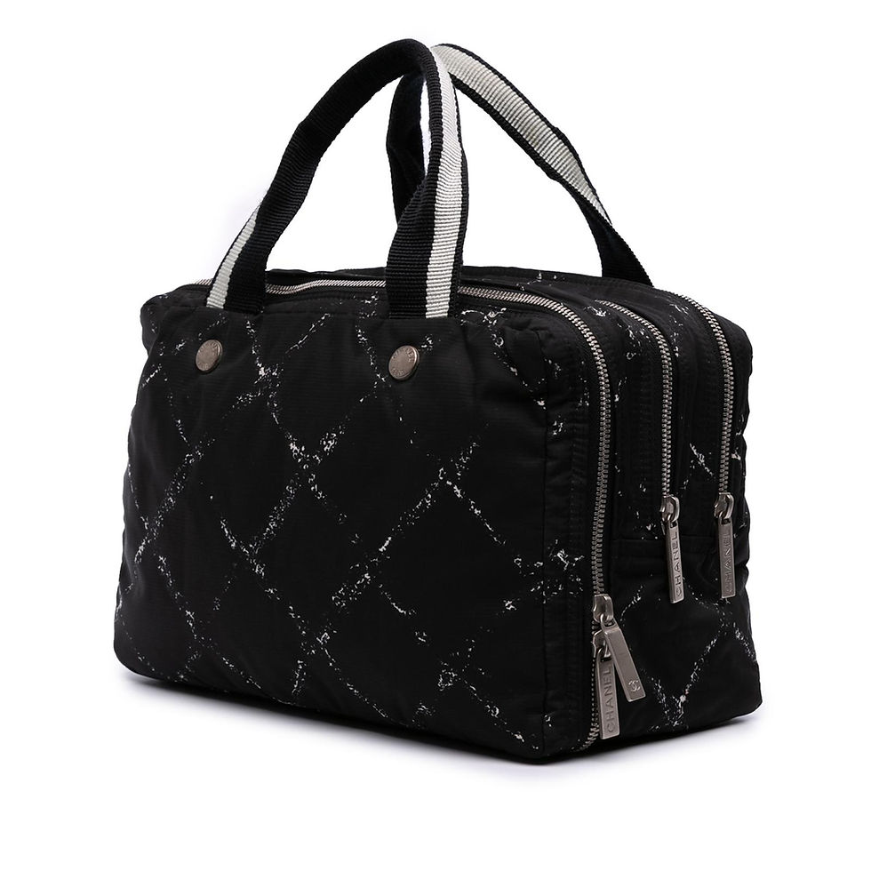 Miniature : Sac Chanel Travel Line en nylon matelassé noir - CHANEL