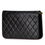 Thumbnail: Chanel – Crossbody en agneau matelassé noir avec chaîne entrelacée et bijouterie