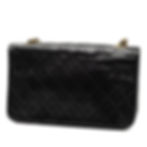 Miniature : Sac Full Flap matelassé en cuir d’agneau noir – CHANEL