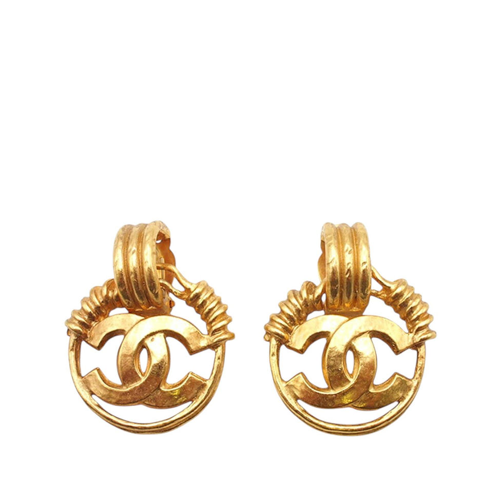 Miniature : Boucles d’oreilles clip pendantes “CC Drop Signature” – CHANEL