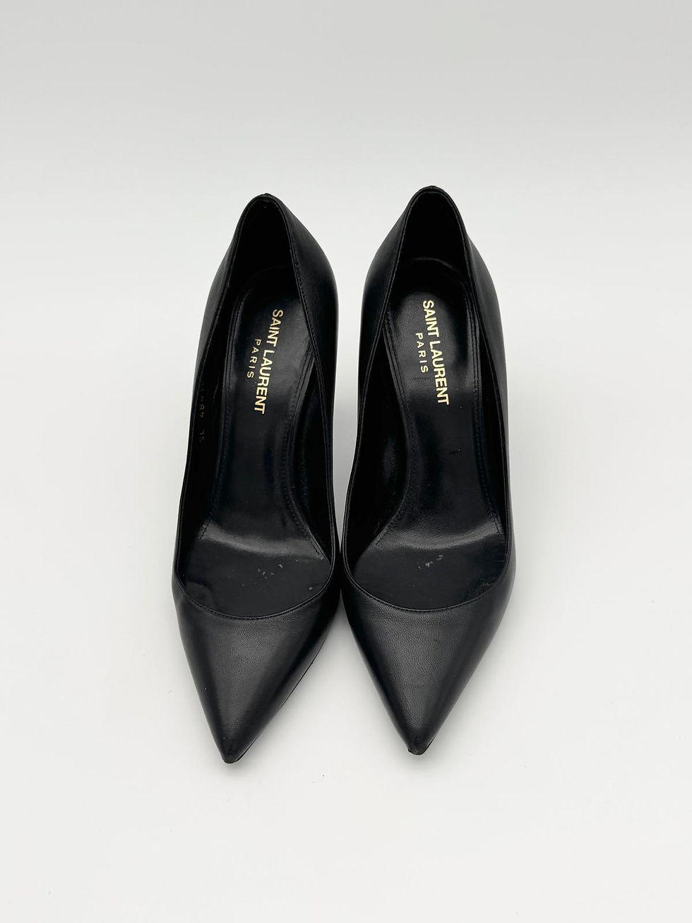 Miniature : Escarpins Saint Laurent – Talons emblématiques – Cuir noir – Taille 37