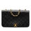 Miniature : Sac Full Flap matelassé en cuir d’agneau noir – CHANEL