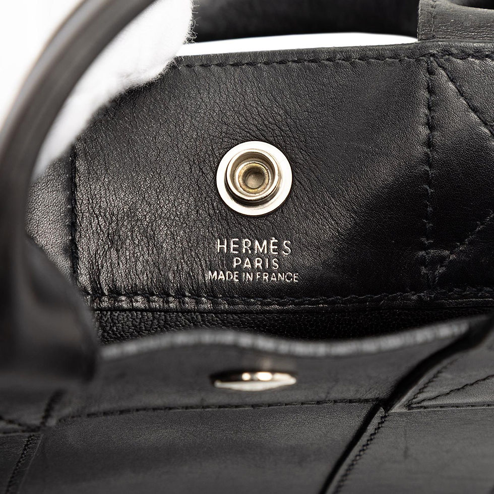 Miniature : Sac Fourre Tout en cuir Box noir – HERMÈS