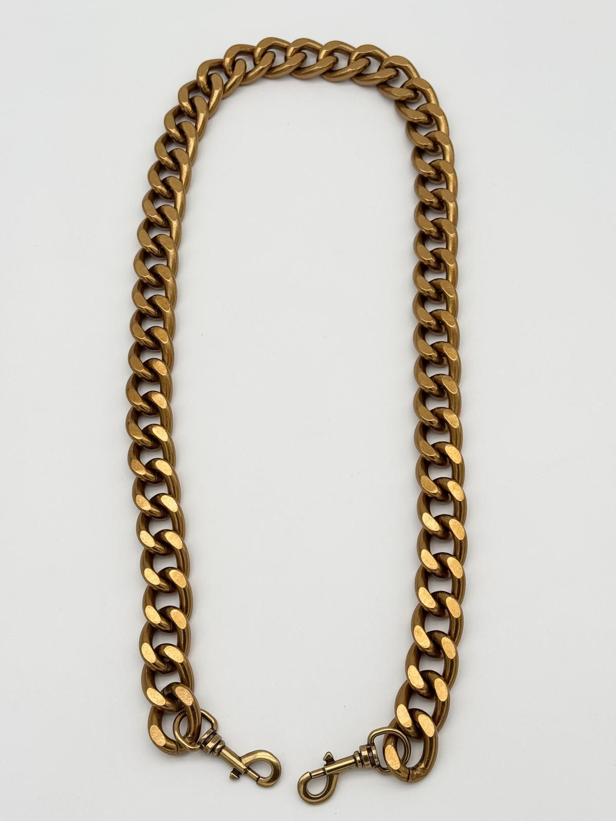 Bandoulière Chaîne Métallique Amovible en métal doré vieilli