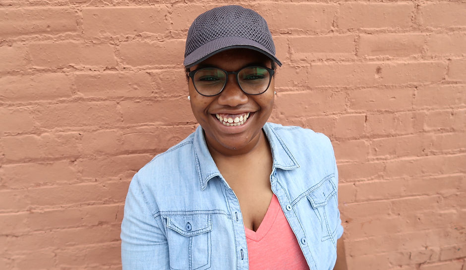 Faith Preston in Downtown Moorsville, NC