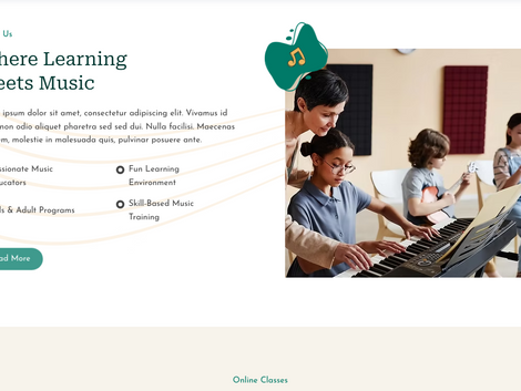 Muzik - Wix Studio Template for Music Class