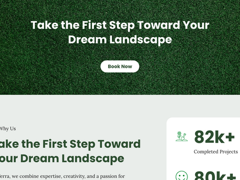 Feature image - Terra - Wix Studio template for landscape service