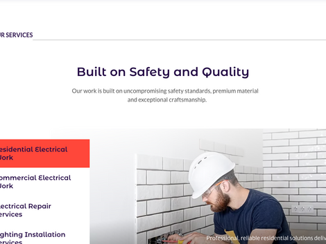 Elektriya - Premium Wix Studio Template for Electrical Services