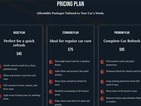 Shynex - Wix Studio template for car wash service