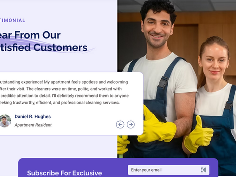 Cleanzly - Cleaning services template for wix studio