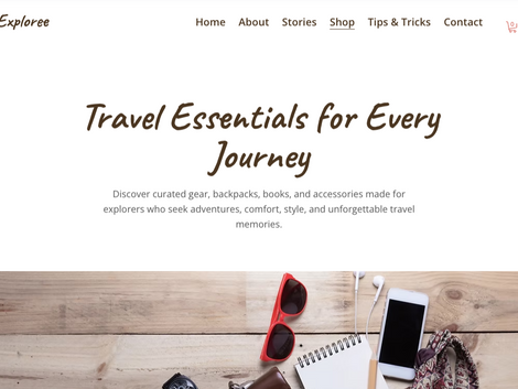Exploree - Wix Studio Template for Travel & Tourism