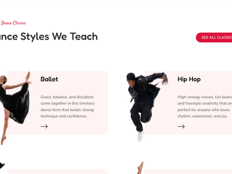 DansLab - Wix Studio Template for Dance Studio