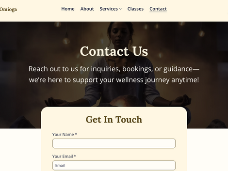 Feature image - Omioga - Wix Studio template for yoga and wellness