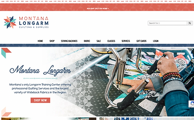 Montana Longarm website homepage