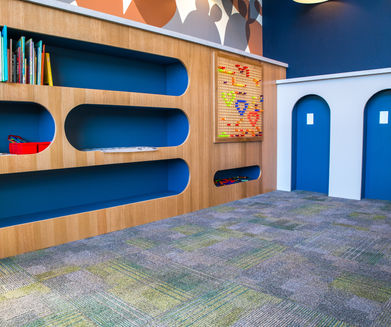 children's play area at dentist office