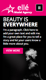 Mode & skønhed hjemmesideskabeloner – Modelbureau
