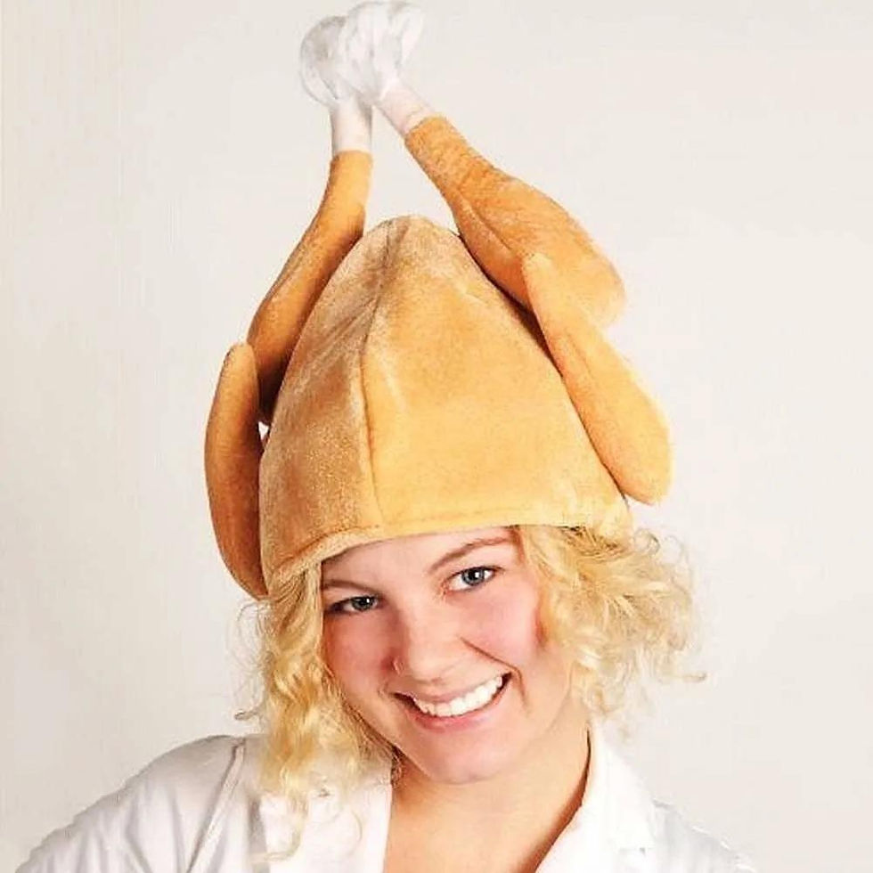 Thumbnail: Plush Novelty Cooked Chicken Leg Hat  Chef Turkey Hat  Scene Photo Atmosphere De