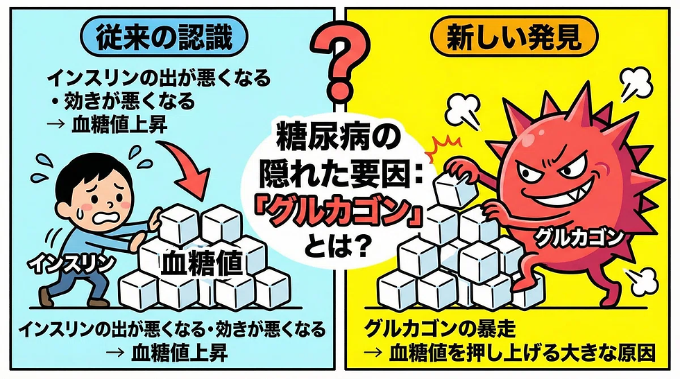 糖尿病の隠れた要因:グルカゴン