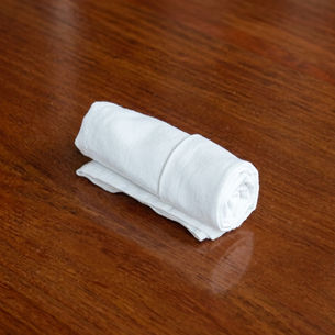 Como fazer um Origami de guardanapo - Rolo