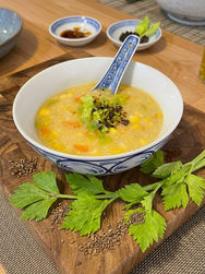 Sopa de Polenta com Milho