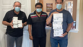 Getting masks out to Suffolk Community, Pastor Phil Cali, Sayville, and Pastor Scott Ingvaldsen, Smithtown.