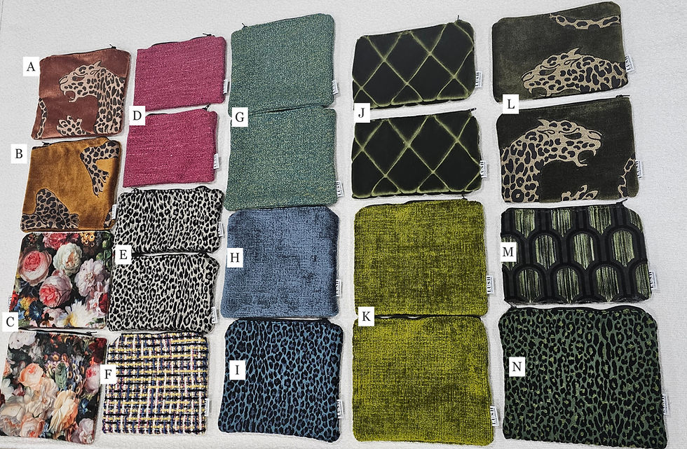 Thumbnail: Petal Zip Pouches - Remnant Fabrics