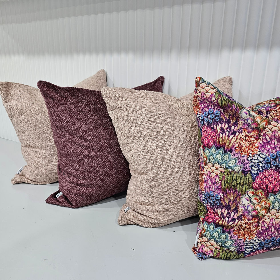 Thumbnail: Stock - Boucle Dusty Pink 50x50 Cushion