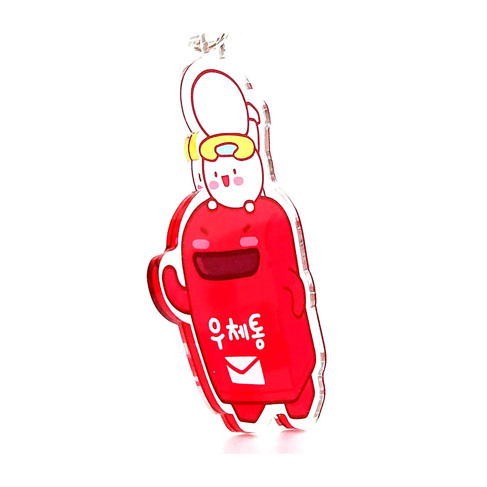 Thumbnail: Postbox Keyring 4 types (cross section)