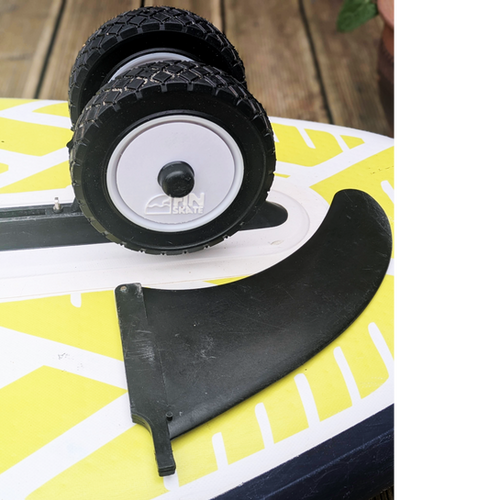 Universal US Box wheels installed in fin box