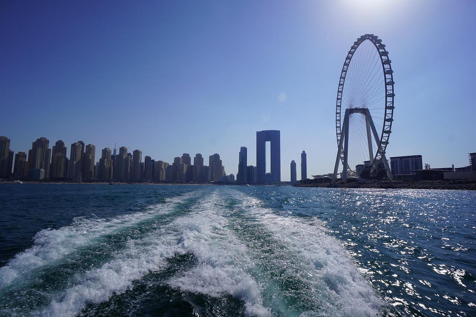 High angle view of a modern school building in the UAE
