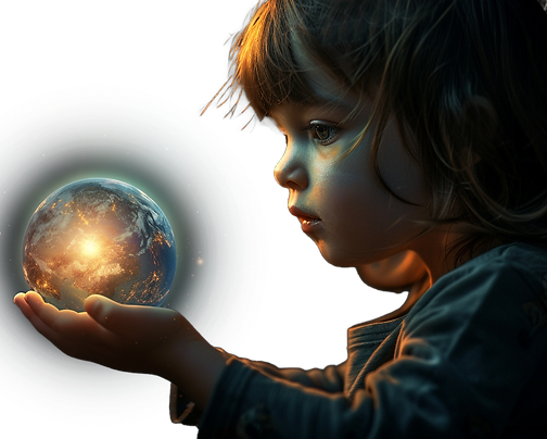 sir_ritter_a_small_innocent_child_holding_a_glowing_planet_eart_7ac228a7-44ef-47d1-aa9b-5e