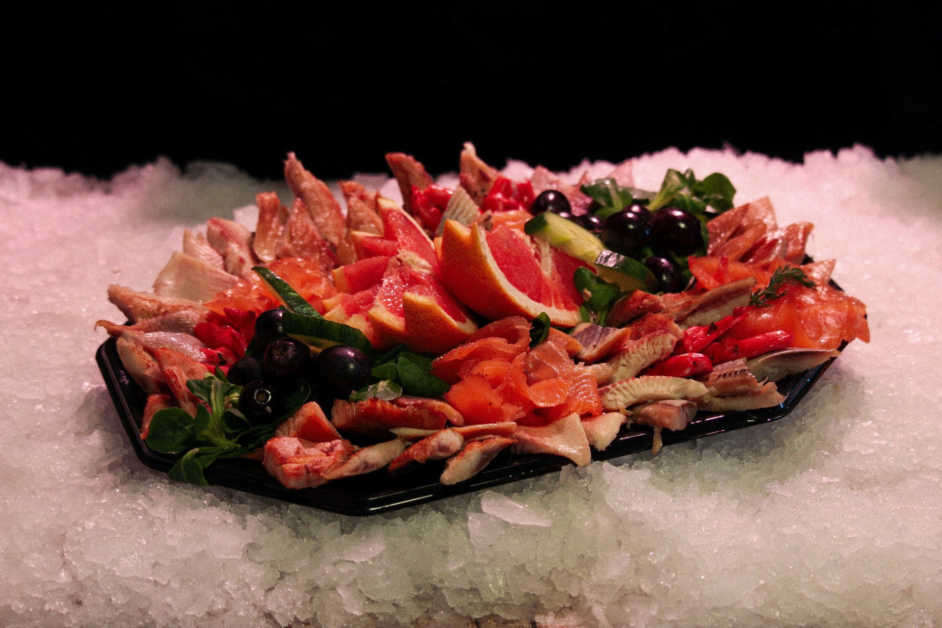 Arranged Food and Objects