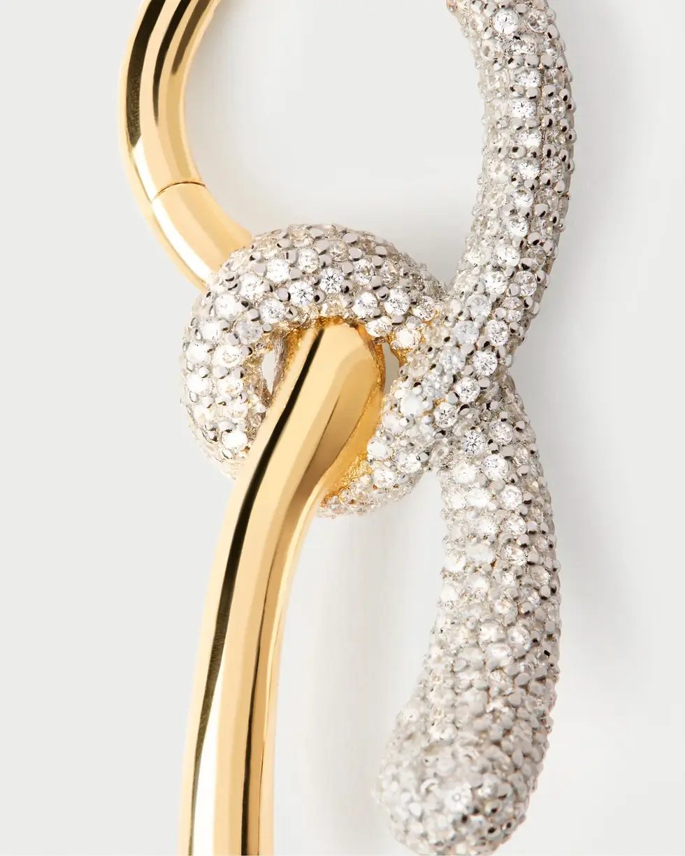 Thumbnail: PDPAOLA Pave Twist Hoops