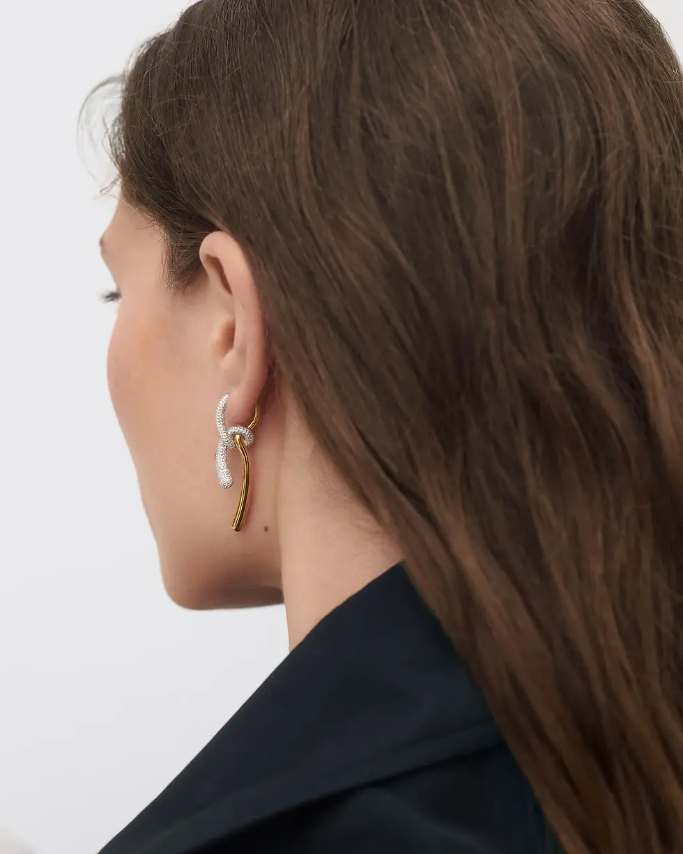 Thumbnail: PDPAOLA Pave Twist Hoops