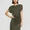 Thumbnail: Modern Citizen Yuyan Ruched-Waist Side-Slit Dress