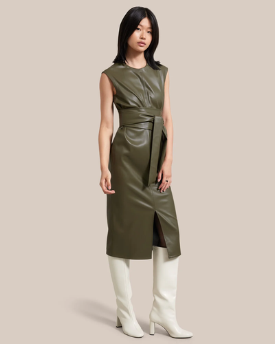 chinese dress ladies Channing Vegan Leather Dress
