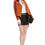 Thumbnail: LIVEN Short Jacket with Contrasting Trim
