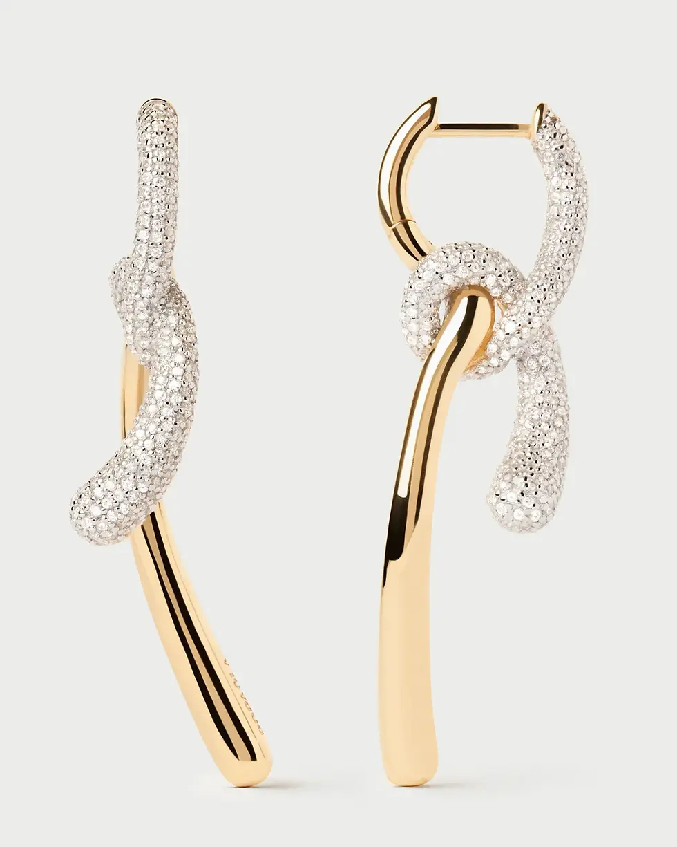 Thumbnail: PDPAOLA Pave Twist Hoops