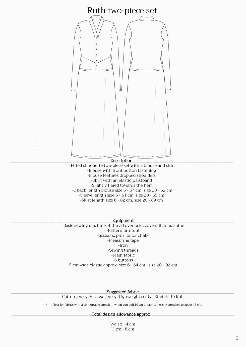 Thumbnail: Ruth two-piece set digital pattern