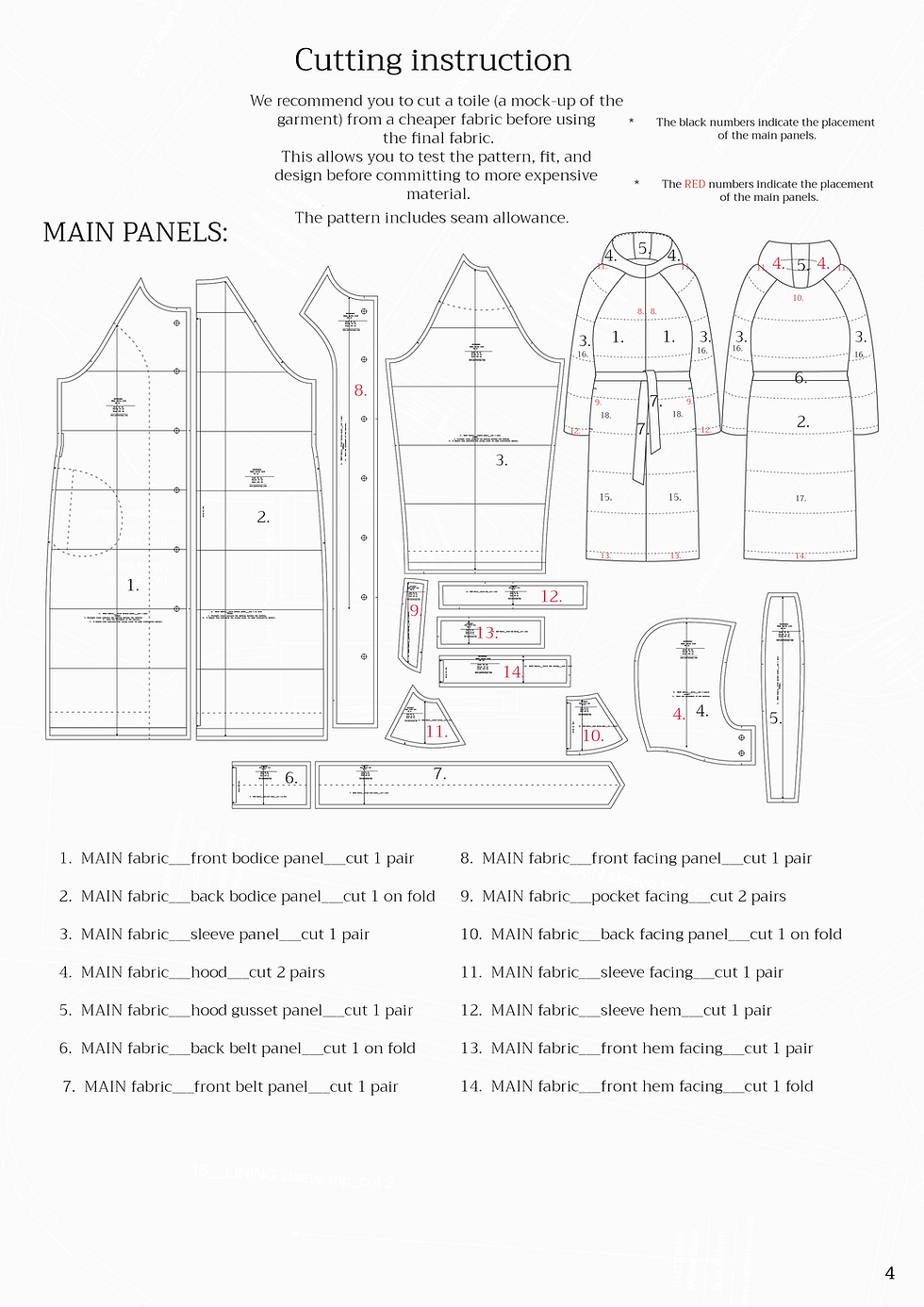 Thumbnail: Emma Parka Coat digital sewing pattern