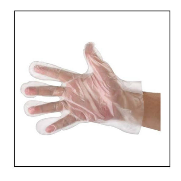 كفوف نايلون احادية الاستعمال – 1/100