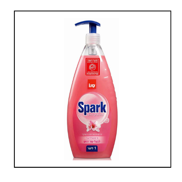 سانو سبارك – سائل جلي برائحة زهر اللوز مع مضخة 1 ليتر - تركيز 24%