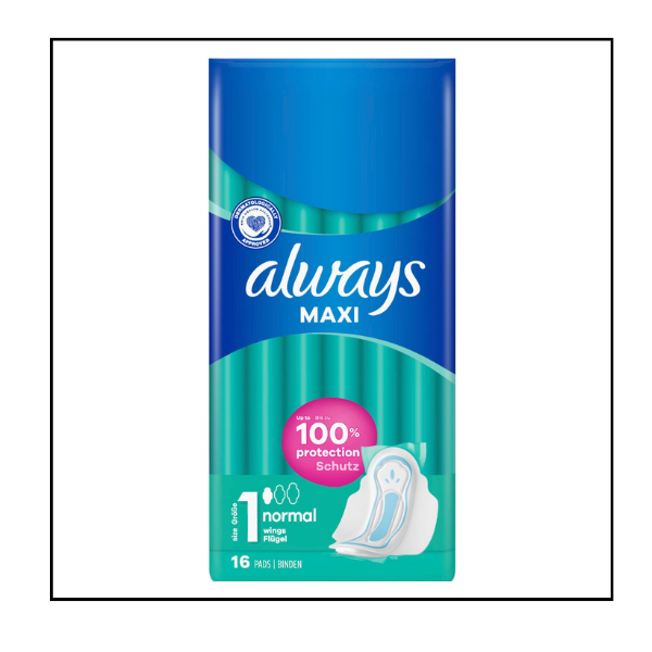 always – اولويز ماكسي نورمال ، 16 قطعة