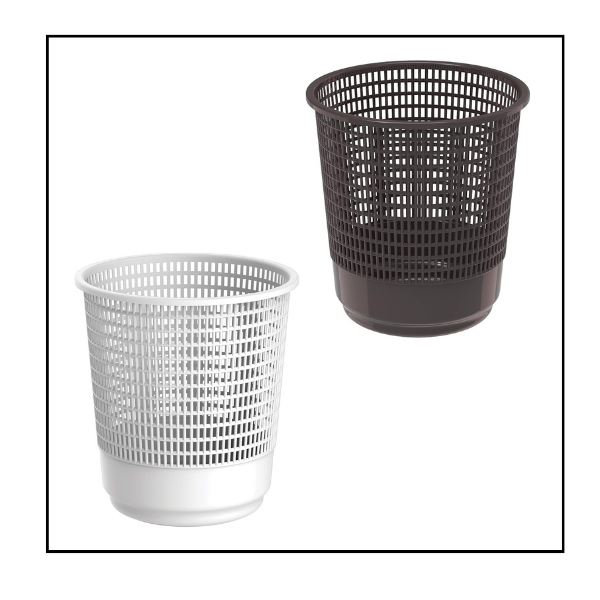 سلة نفايات بلاستيك شبك