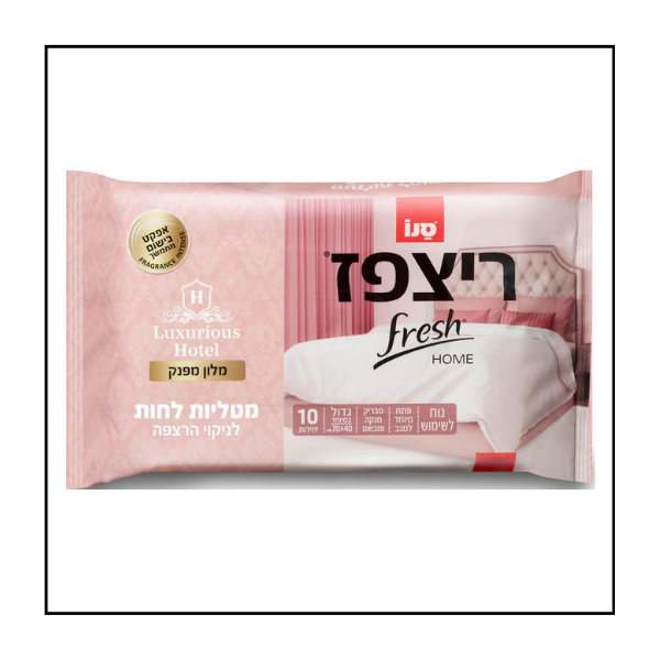 سانو ريتس باز فرش ممسحة  مبللة للارضيات برائحة الفندق الفاخر   – مقاس 40×70 سم – 10 قطع في العبوة