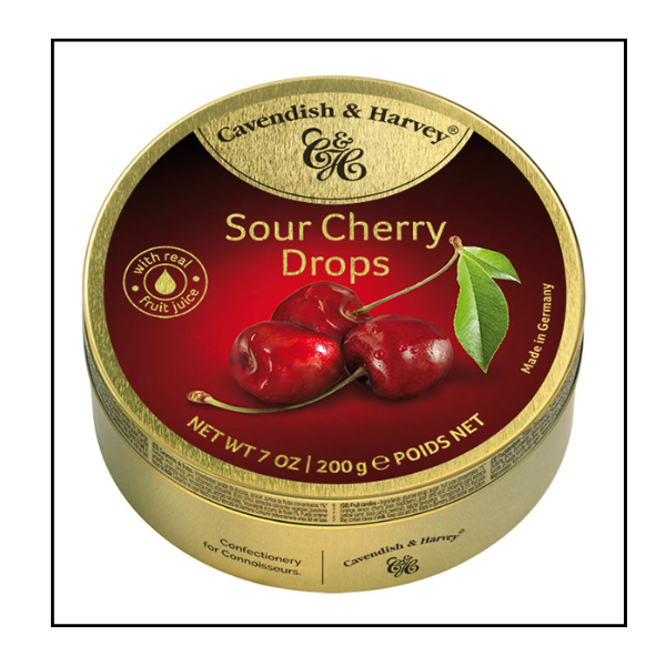 كافنديش & هارفي – حبات كرز حامض – 200 غم – كرتونة 9 علب