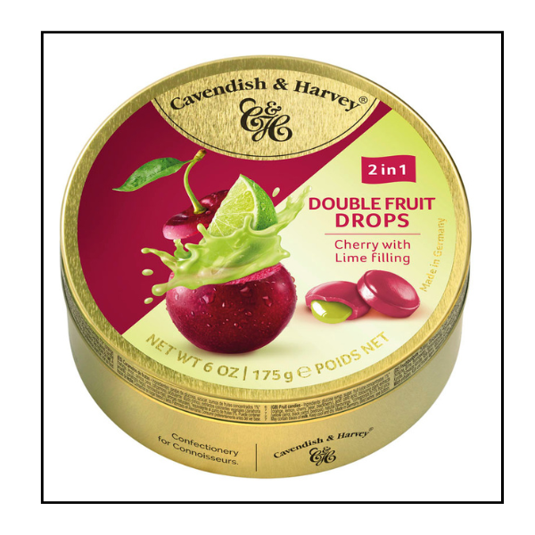 كافنديش & هارفي – حبات كرز وليمون محشوة 2×1 – 175 غم – كرتونة 9 علب