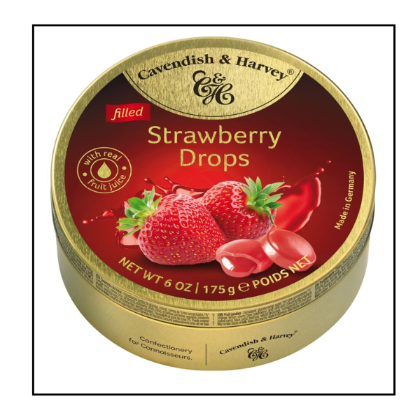 كافنديش & هارفي – حبات فراولة محشوة – 175 غم – كرتونة 9 علب